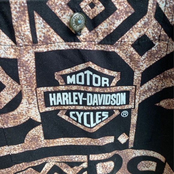Harley-Davidson Motorcycles Hawaiian Shirt Tribal - Picture 3 of 10